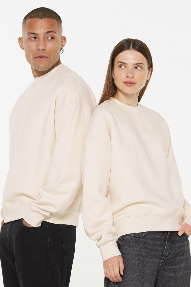 AD-AM Sweatshirt Oversized Unisex ecru