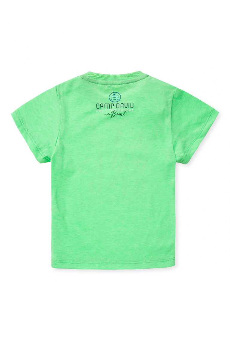 Baby T-Shirt mit Label Prints electric green