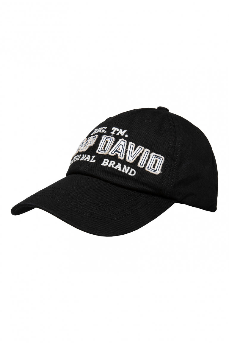 Base Cap mit Logo-Applikation black