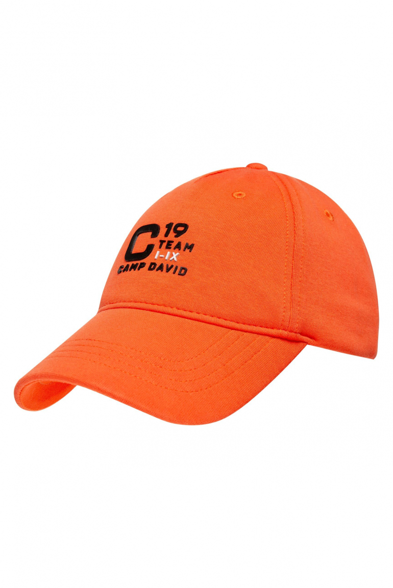 Base Cap mit Rubber Prints signal orange