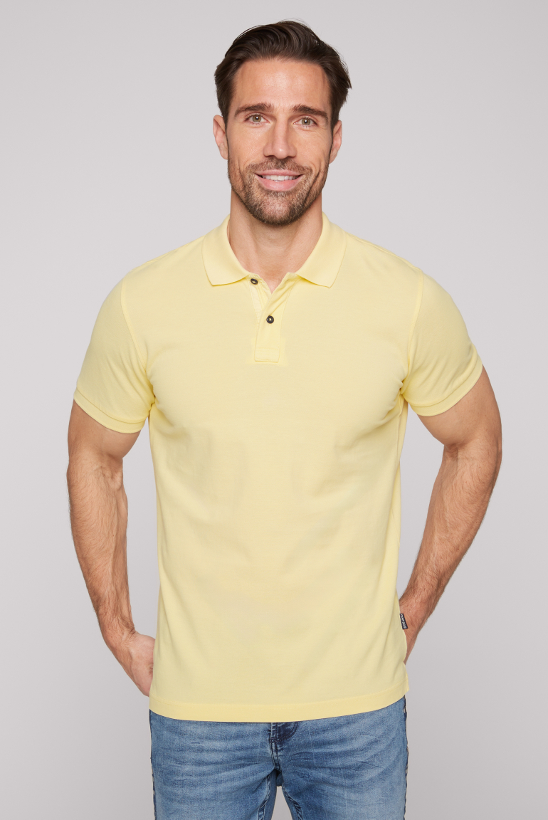 Basic Pikee-Polo mit Trikotkragen sun