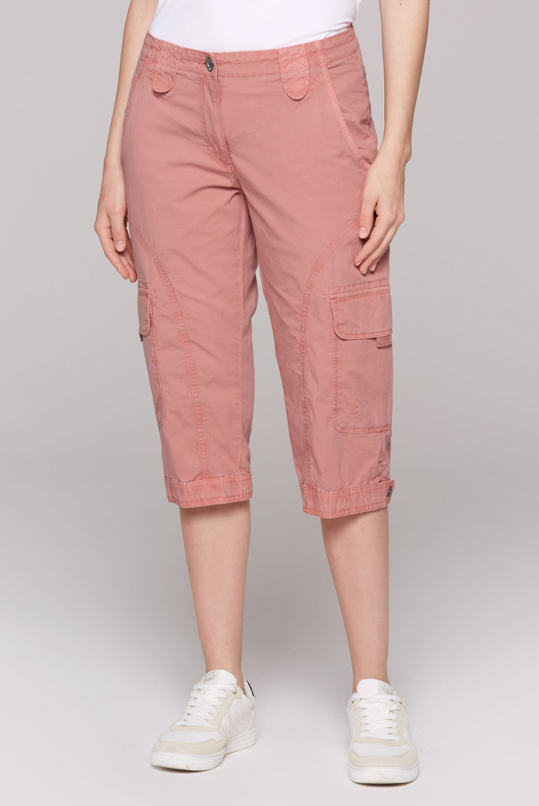 Basic Skater-Shorts mit Beintaschen beachy red