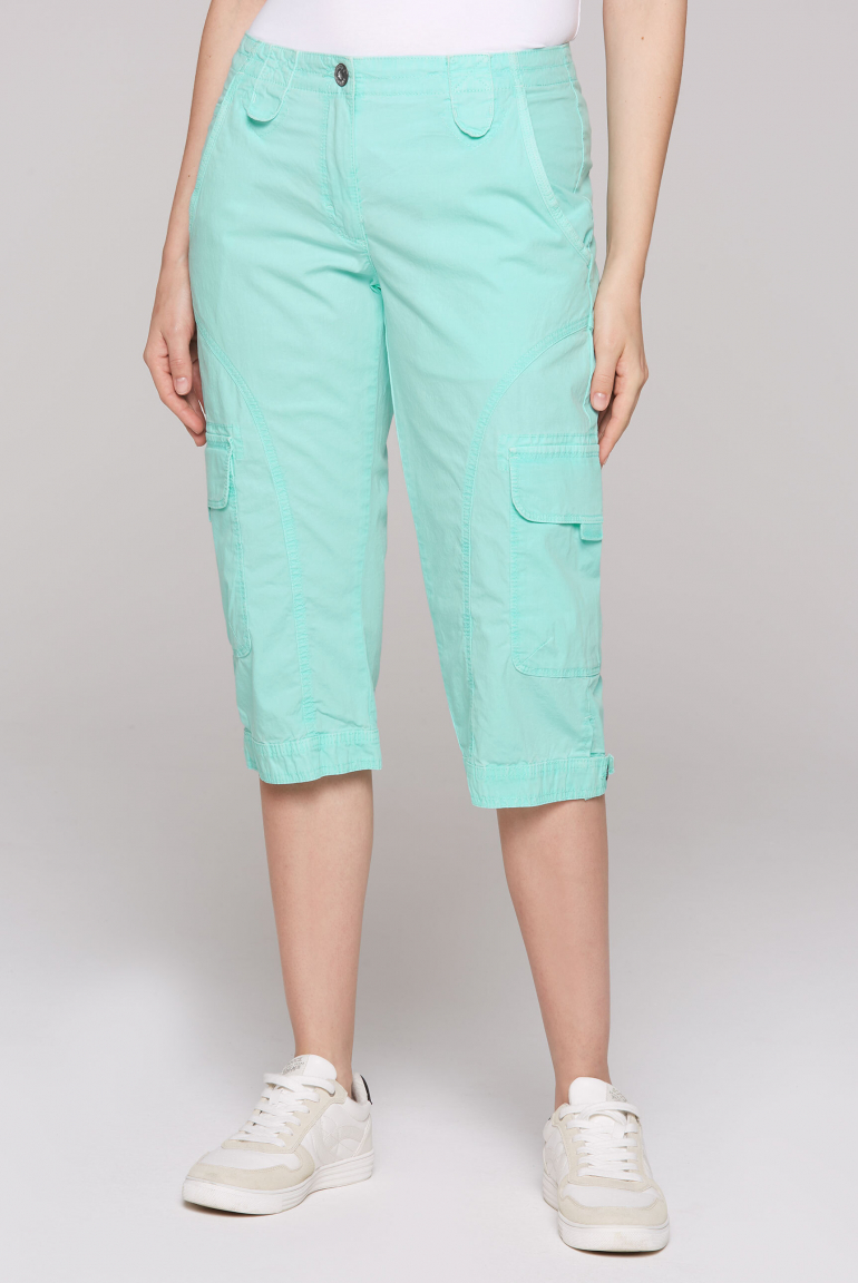 Basic Skater-Shorts mit Beintaschen aqua splash