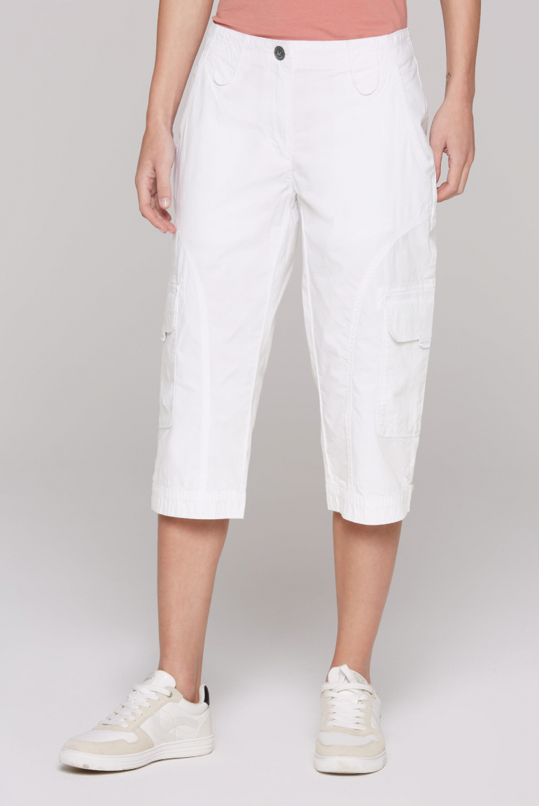 Basic Skater-Shorts mit Beintaschen opticwhite