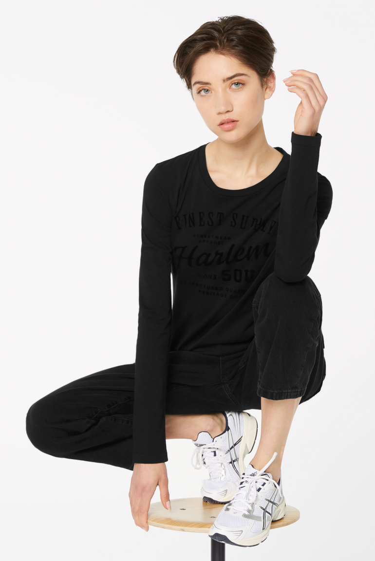 BREN-DA Longsleeve Printed black