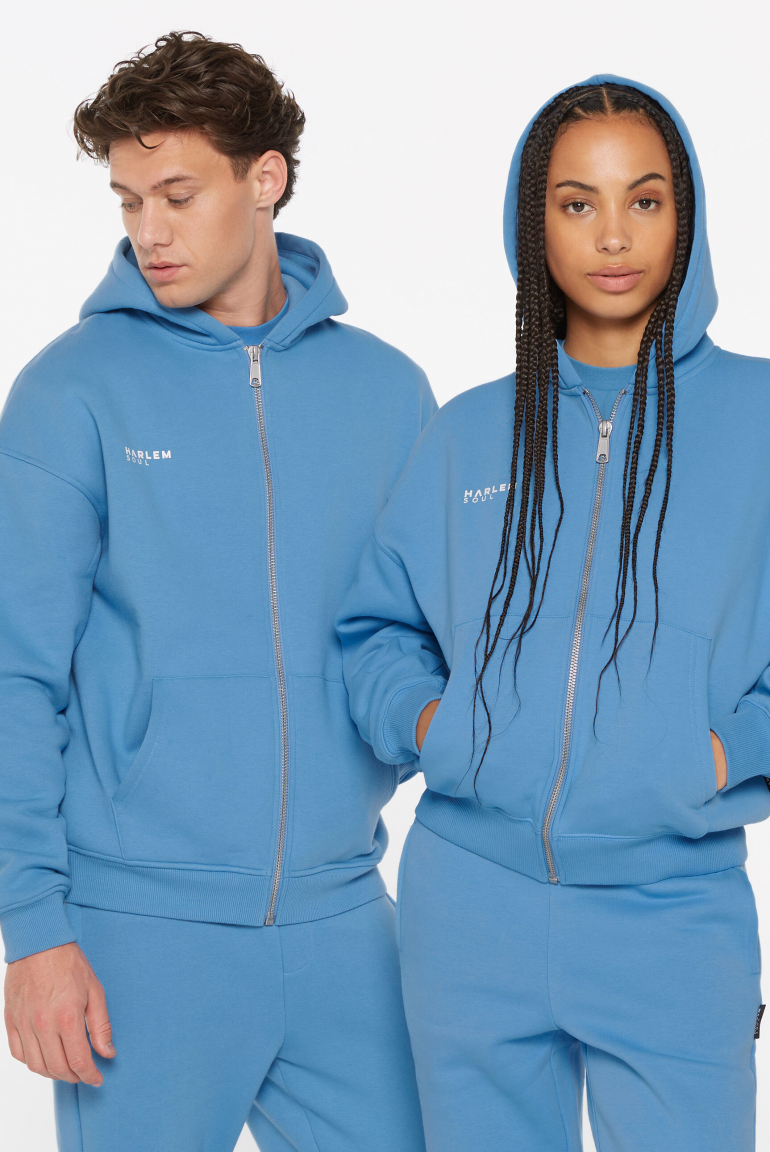 BRU-NO Hoodie Jacket Unisex electric sky