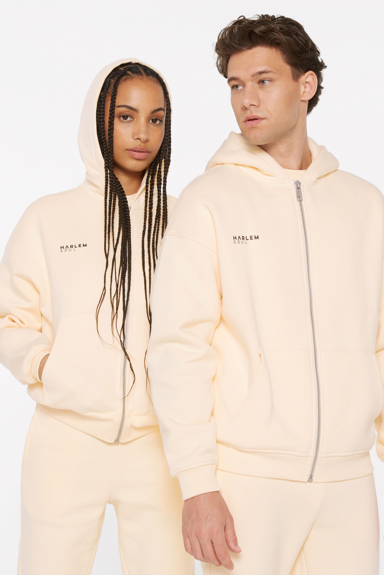 BRU-NO Hoodie Jacket Unisex cream