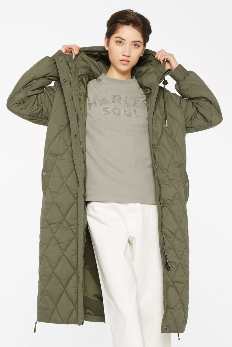 CA:RO Puffer Coat deep khaki