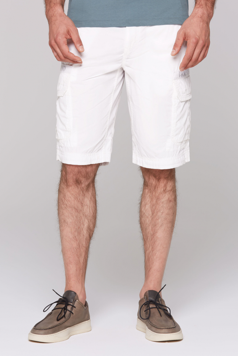 Cargo Shorts mit Logo-Tapes opticwhite