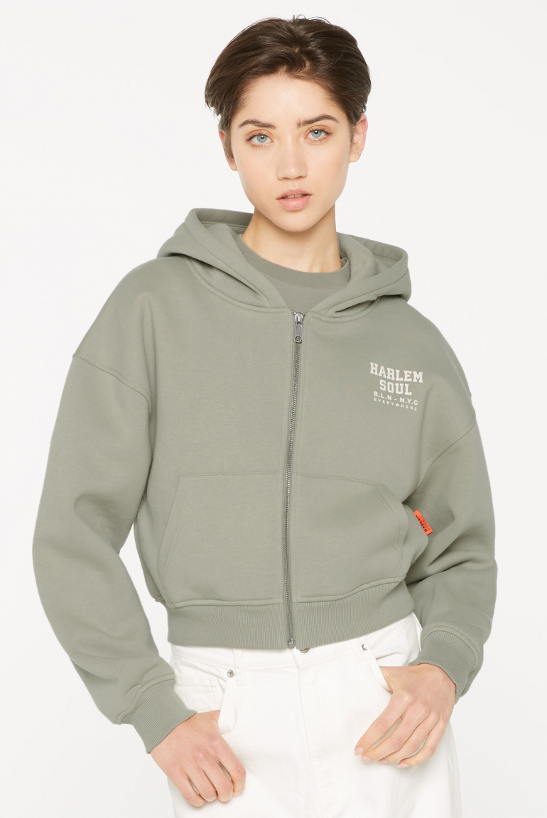DAR-LA Hoodie Jacket cropped sage