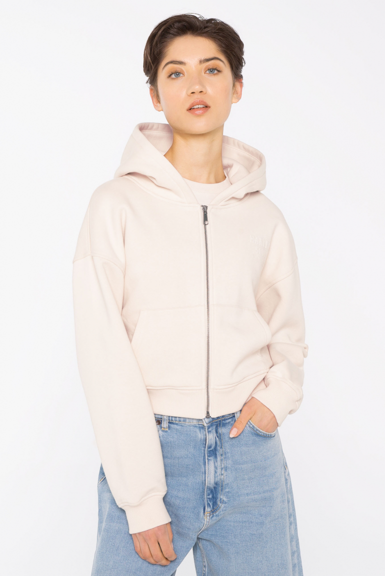 DAR-LA Hoodie Jacket cropped ecru