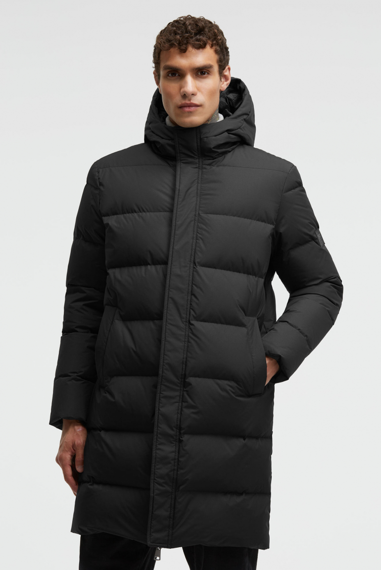 Daunen-Parka mit Kapuze black