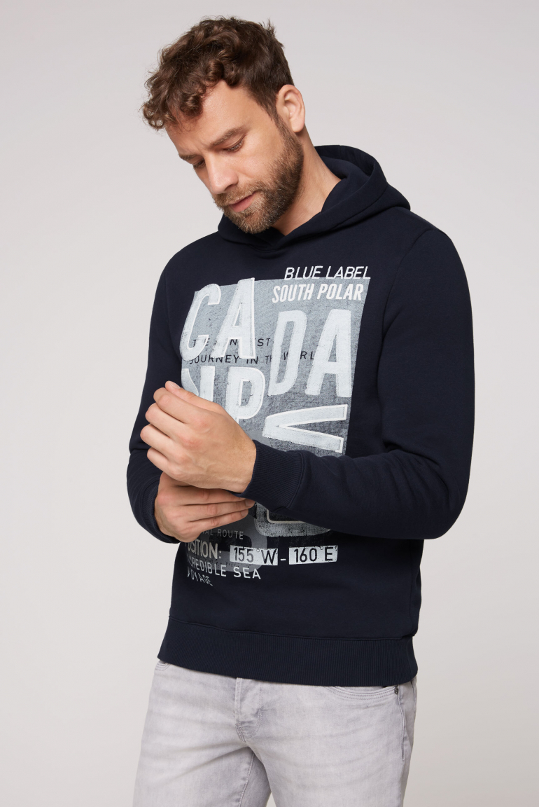 Hoodie mit Logo Artwork nautic navy