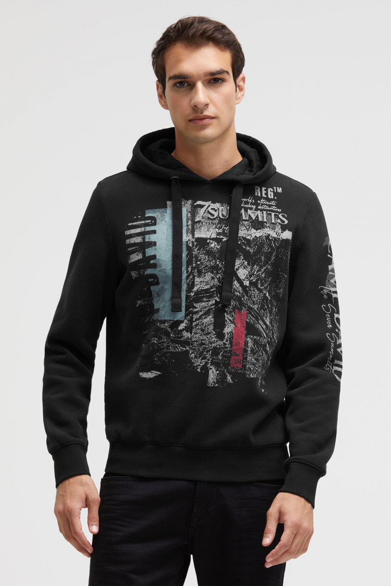 Hoodie mit Photoprint black