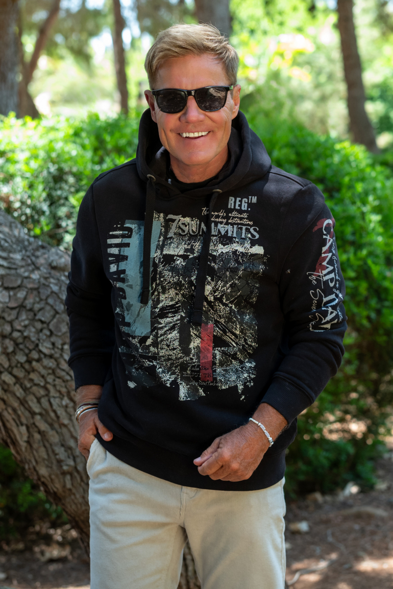 Hoodie mit Photoprint black