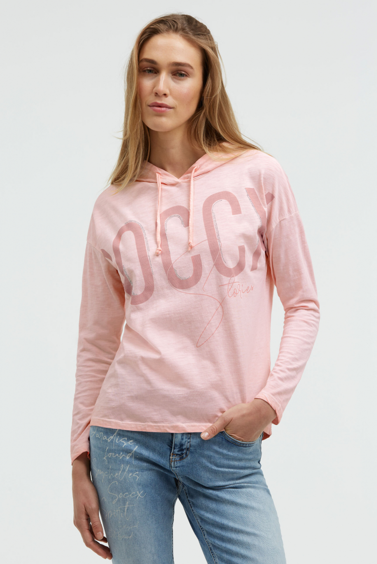 Hoodie-Shirt mit Logo Artwork pearl rose