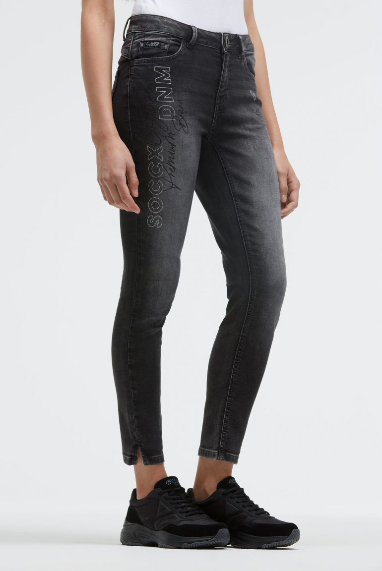 Jeans MI:RA Slim Fit jogg grey printed