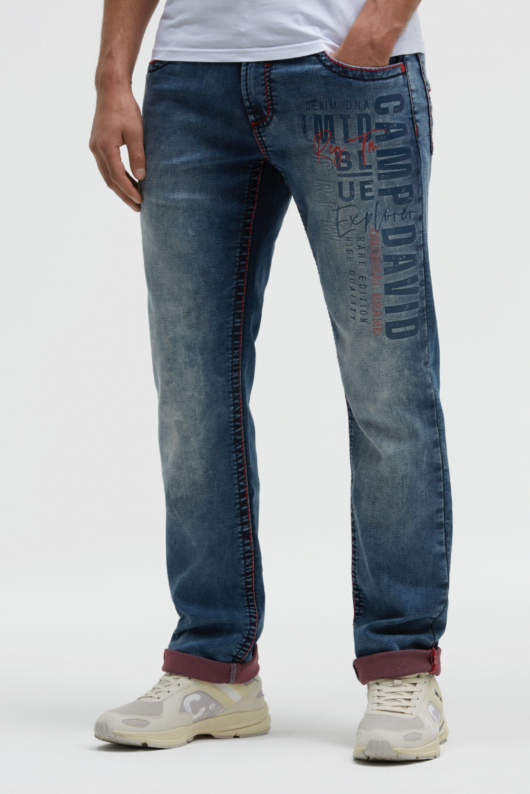 Jeans NI:CO Regular Fit light vintage print jogg