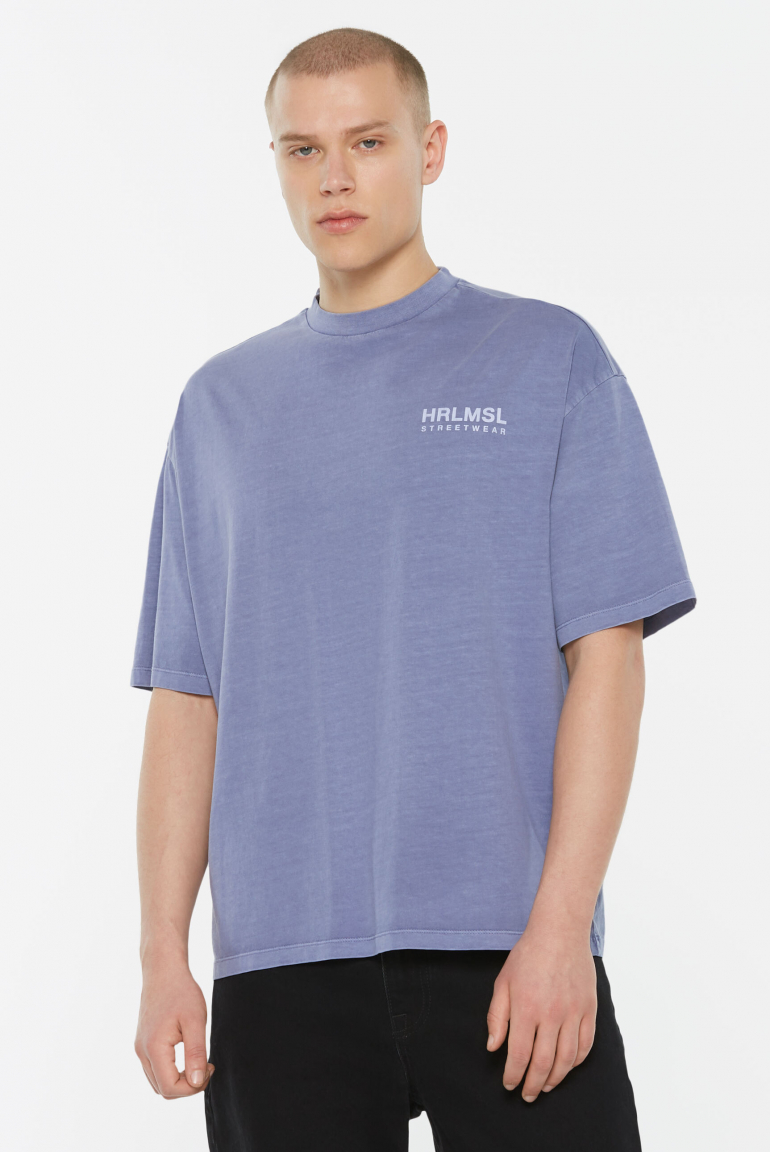 JO-HN T-Shirt Oversized printed violet