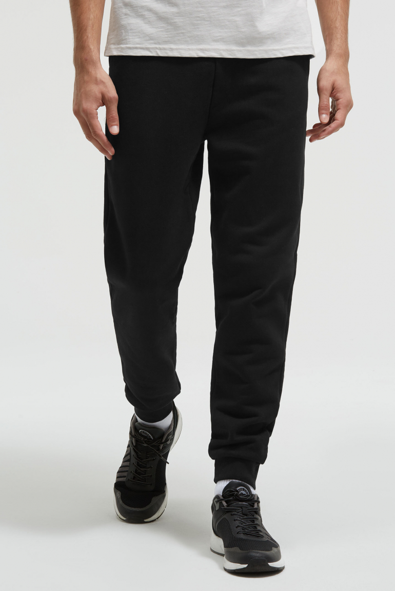 Jogger aus Heavy Jersey mit Twill-Struktur black