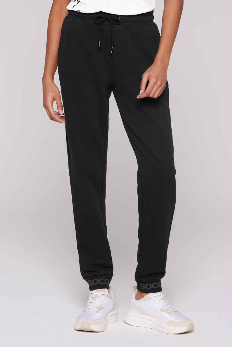 Jogginghose mit Logo-Bündchen black