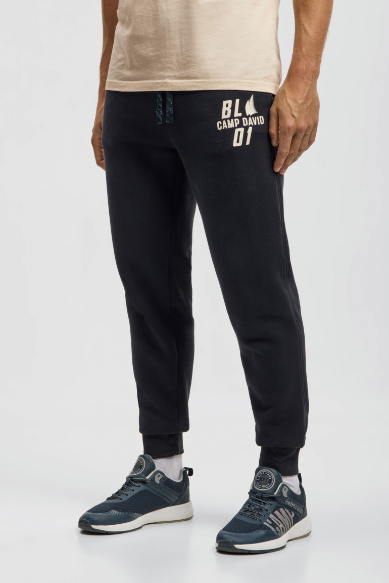 Jogginghose mit Puffprint blue navy