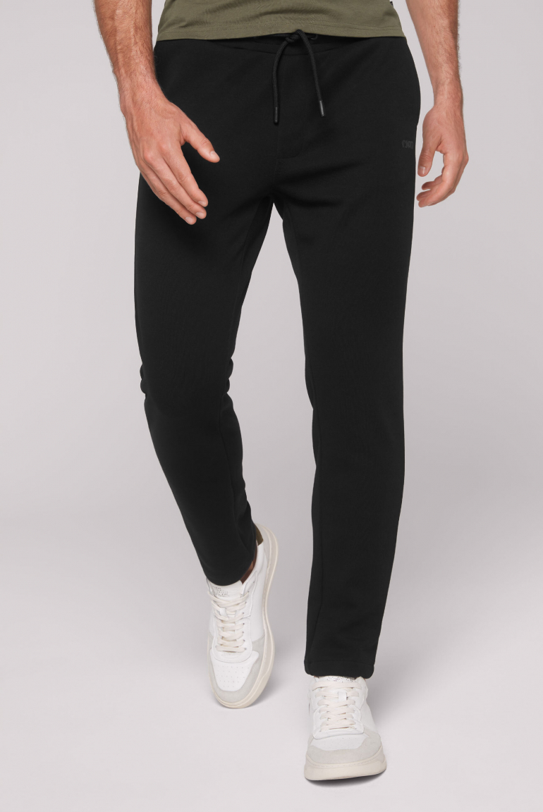 Joggpants aus Interlock true black