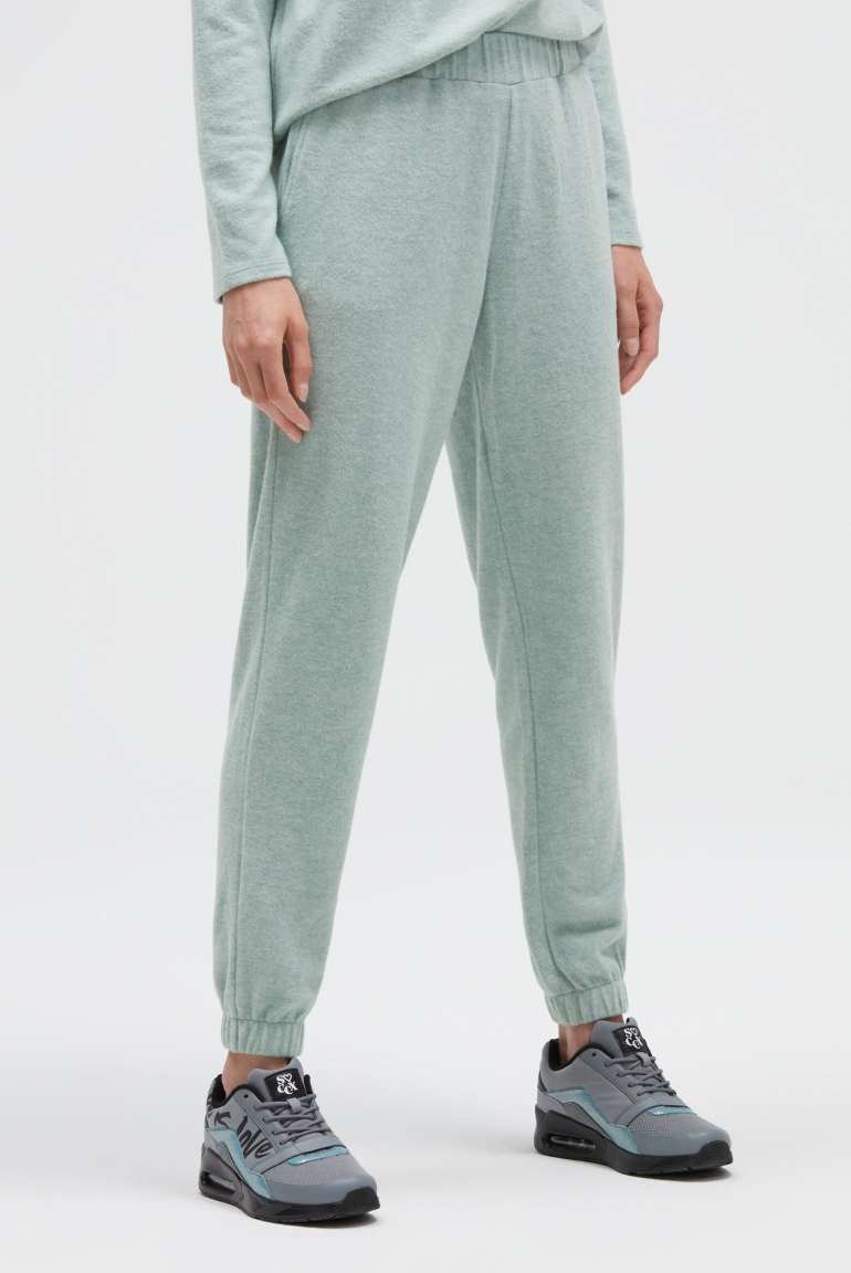 Jogpants aus Flauschstrick lake melange