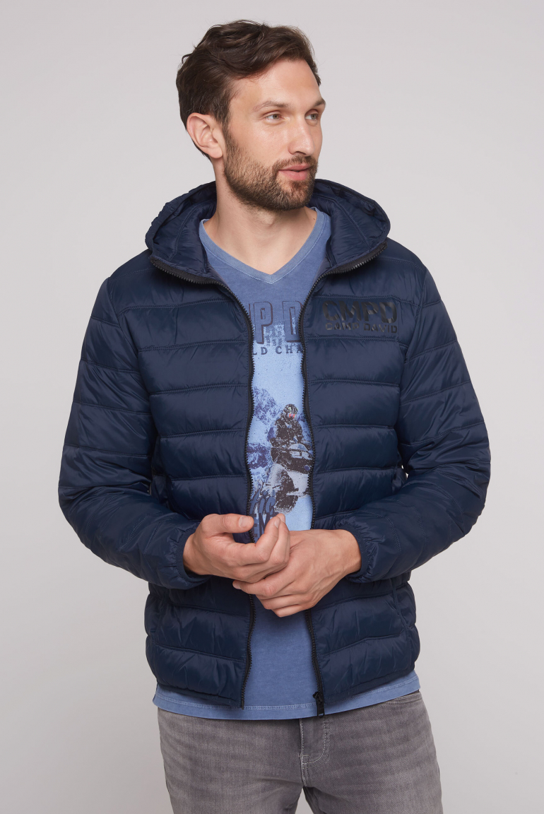 Leichte Steppjacke mit Kapuze blue navy