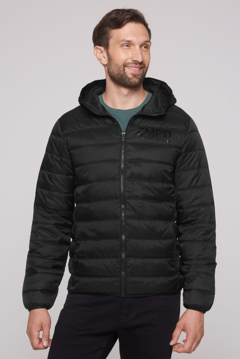 Leichte Steppjacke mit Kapuze black