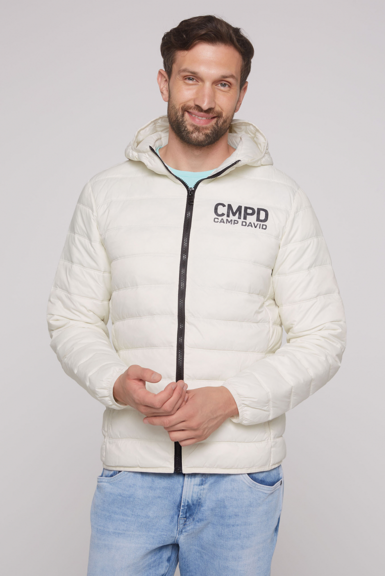Leichte Steppjacke mit Kapuze kitt