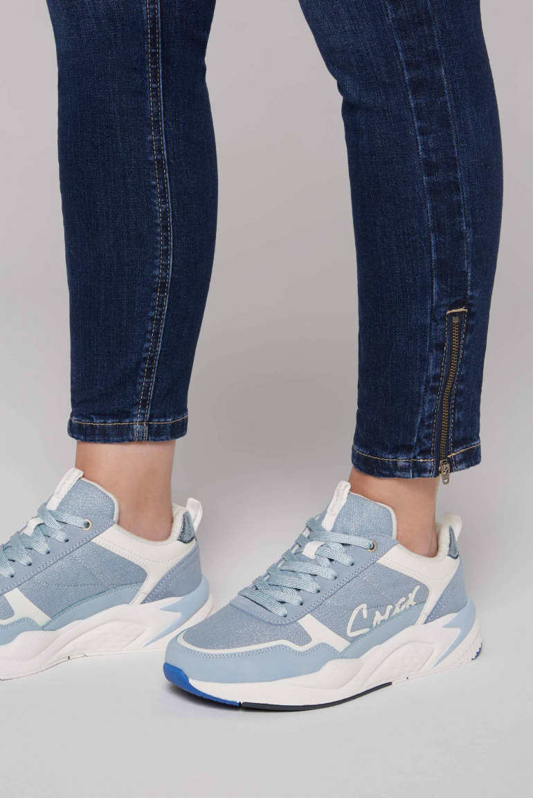 Leichter Sneaker mit Glitter-Design cool blue
