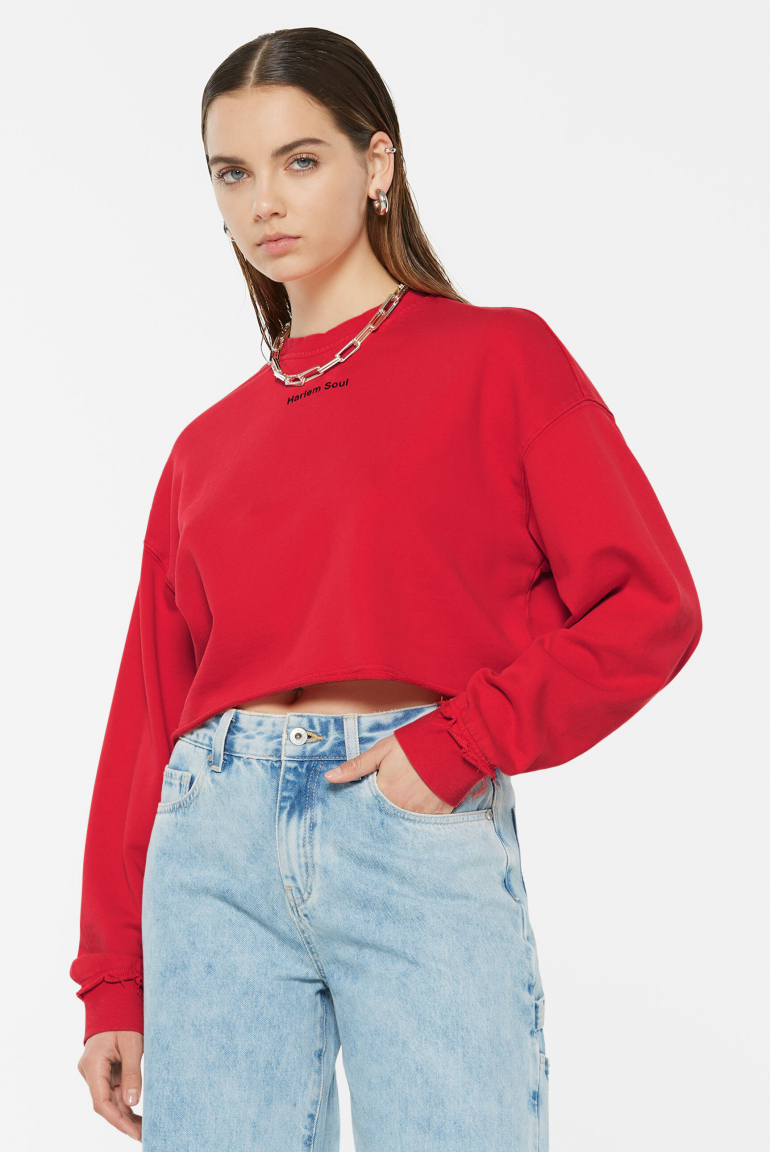 LO-LA Cropped Sweatshirt printed glory
