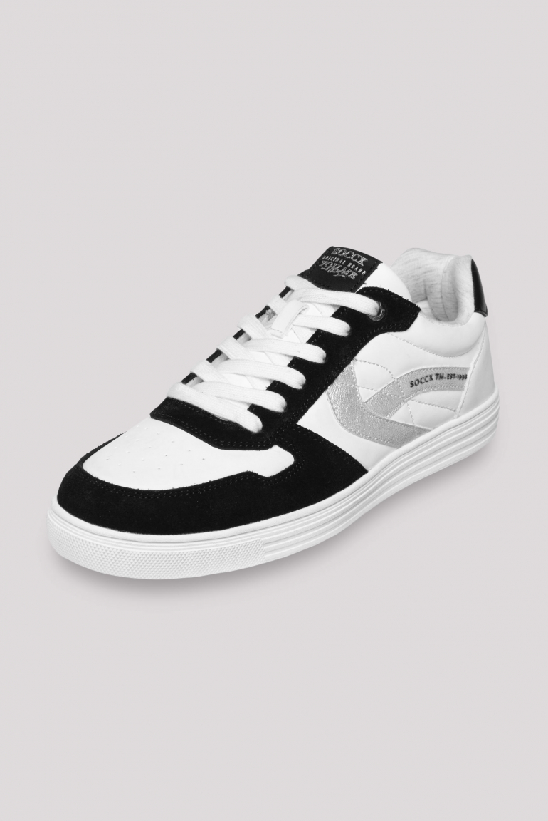 Retro Sneaker mit Artwork an der Seite black