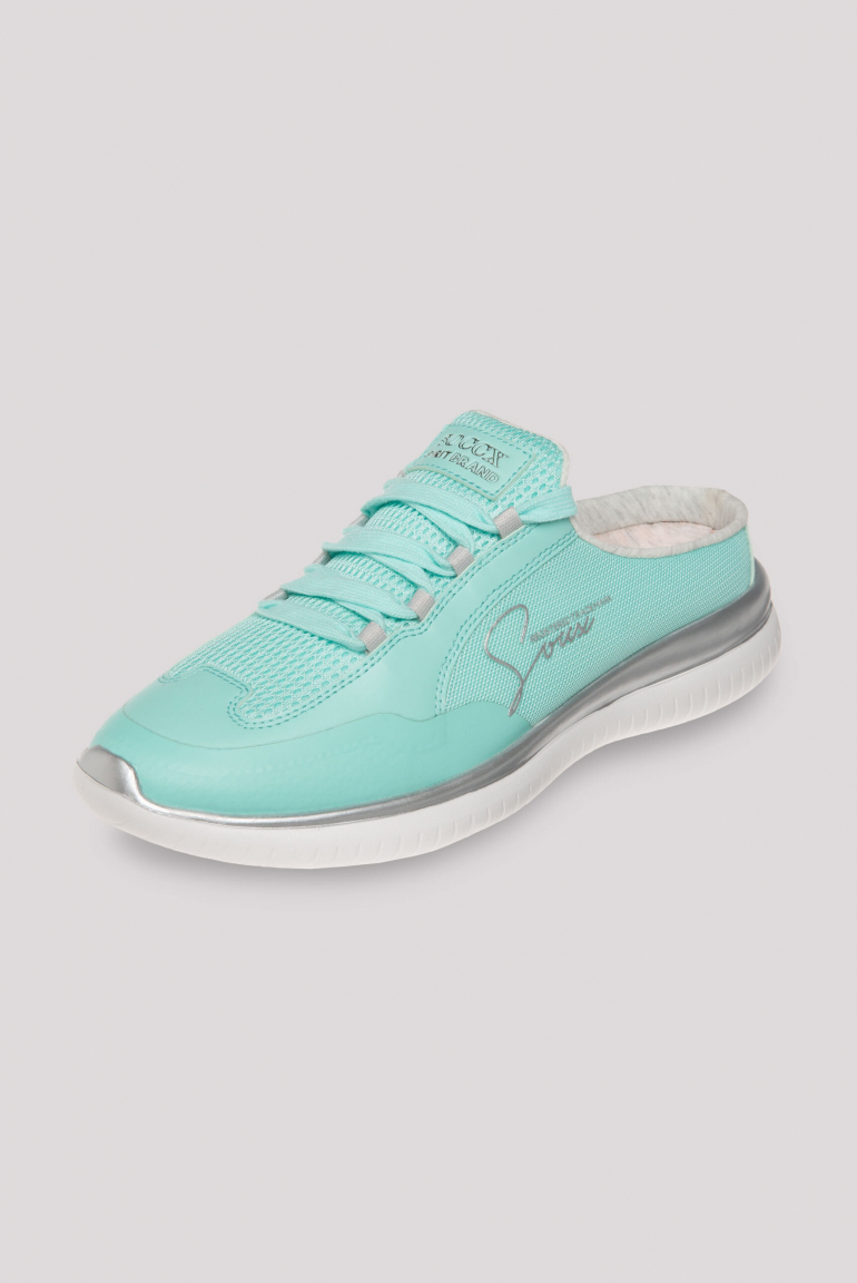 Slip On Sneaker aus Mesh-Textil aqua splash