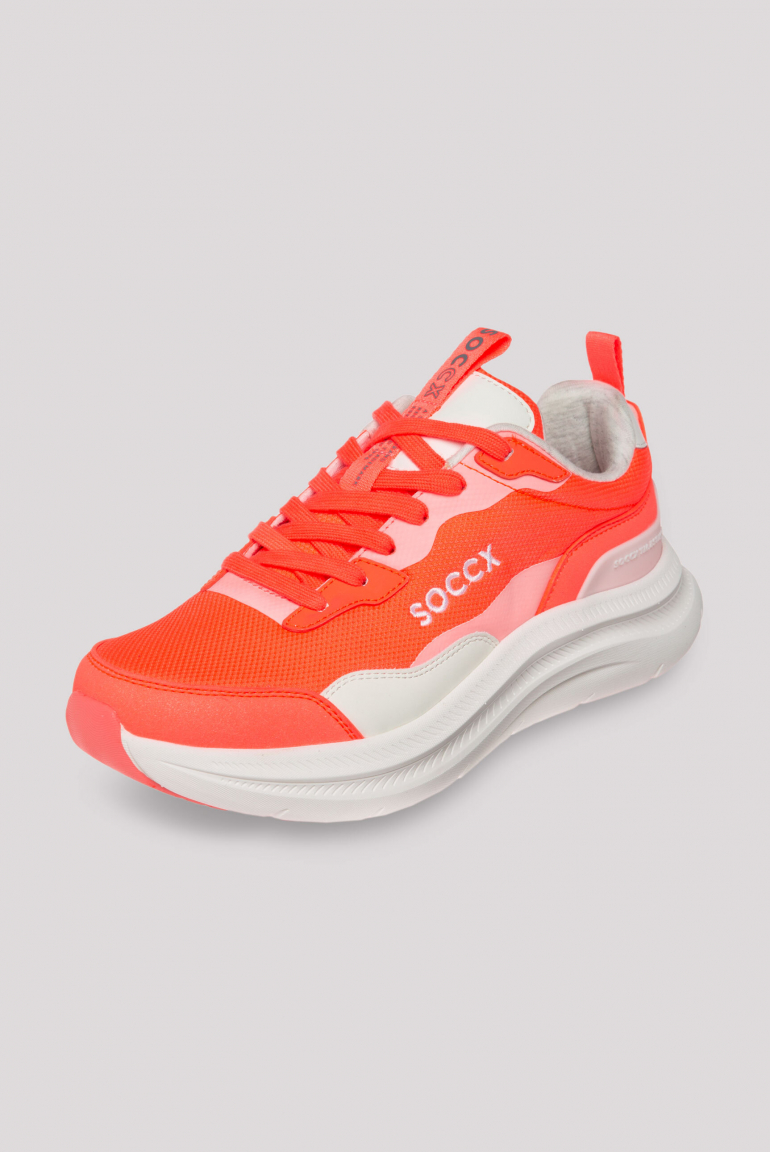 Sneaker Low mit Sandwich-Mesh-Struktur electric orange