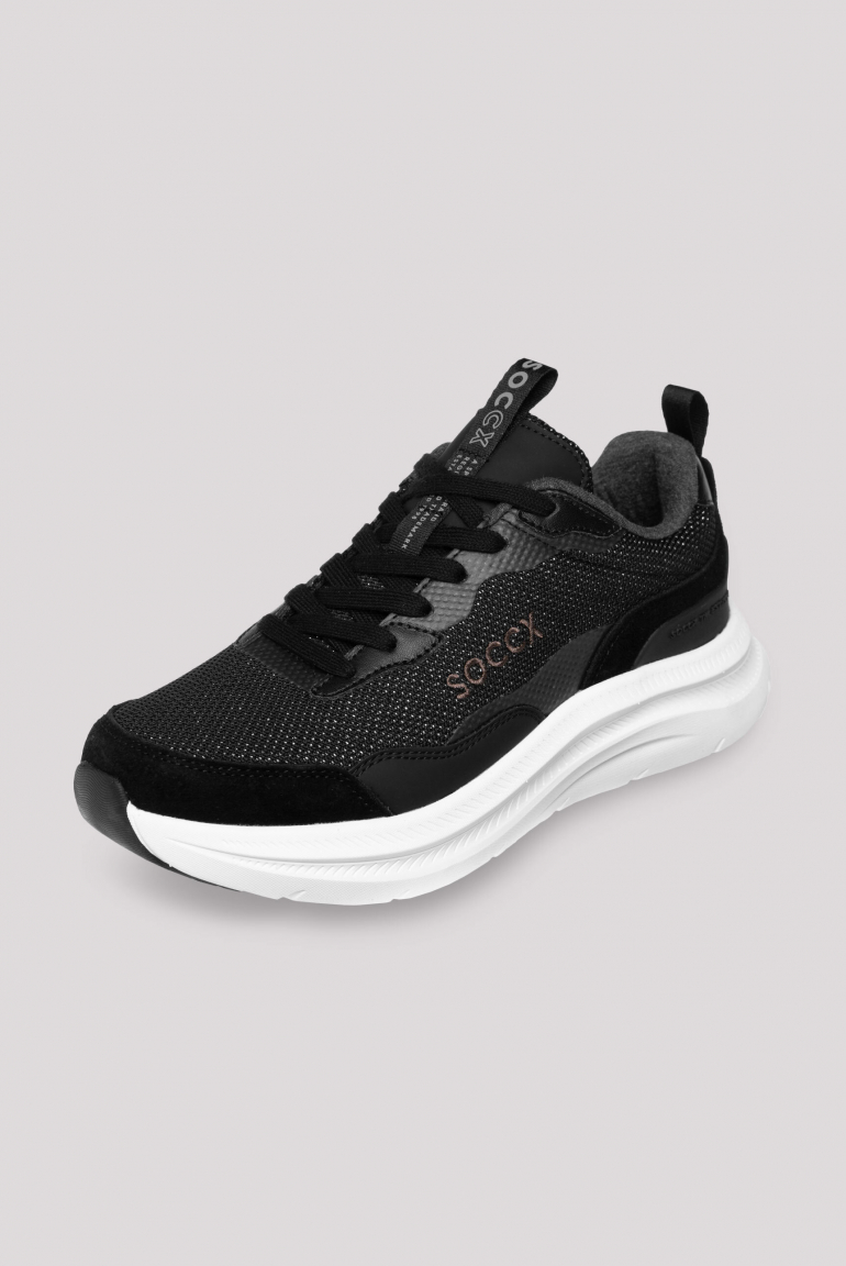 Sneaker Low mit Sandwich-Mesh-Struktur black
