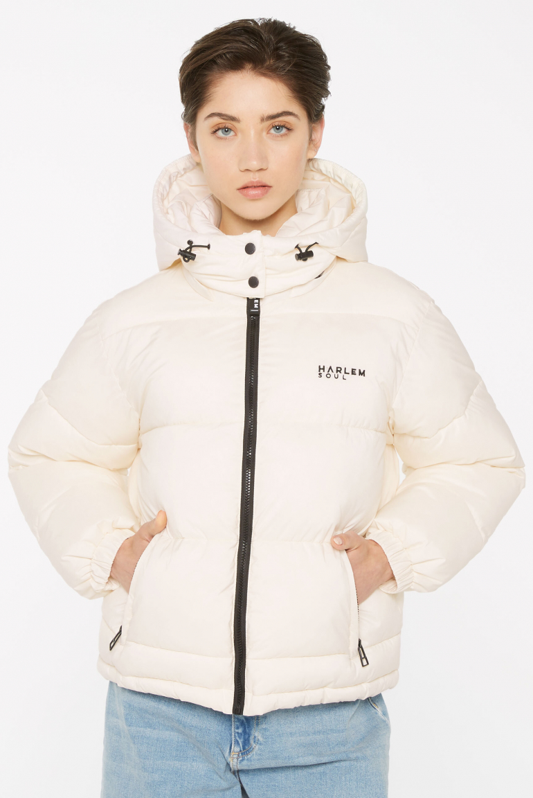 SO-HO Puffer Jacket mit Kapuze ecru
