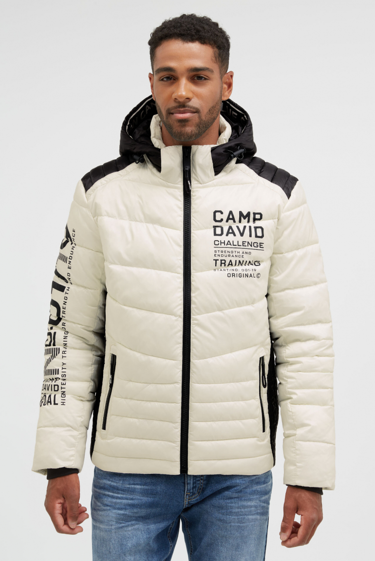 Steppjacke mit Colour-Details kitt