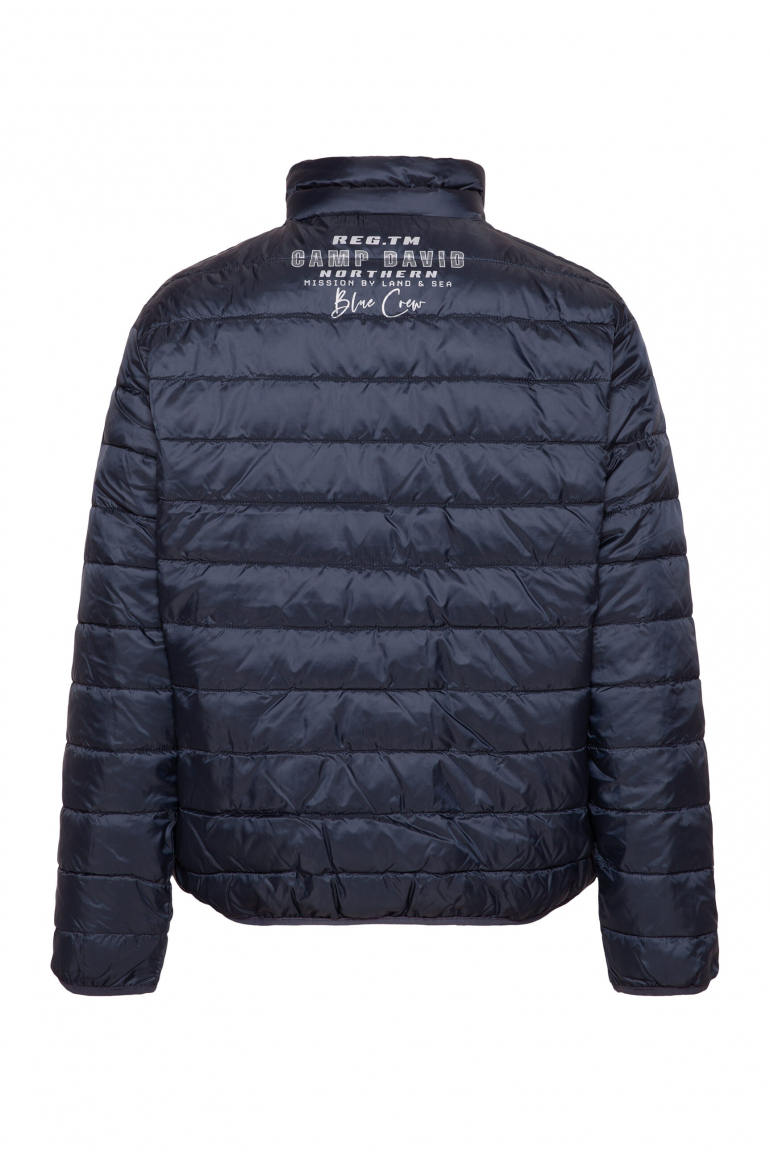 Steppjacke mit Logo Prints blue navy