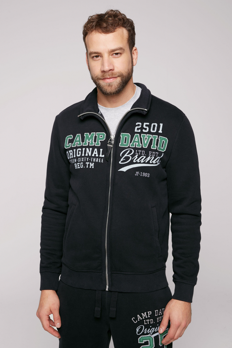 Sweatjacke mit Artwork im Retro-Style