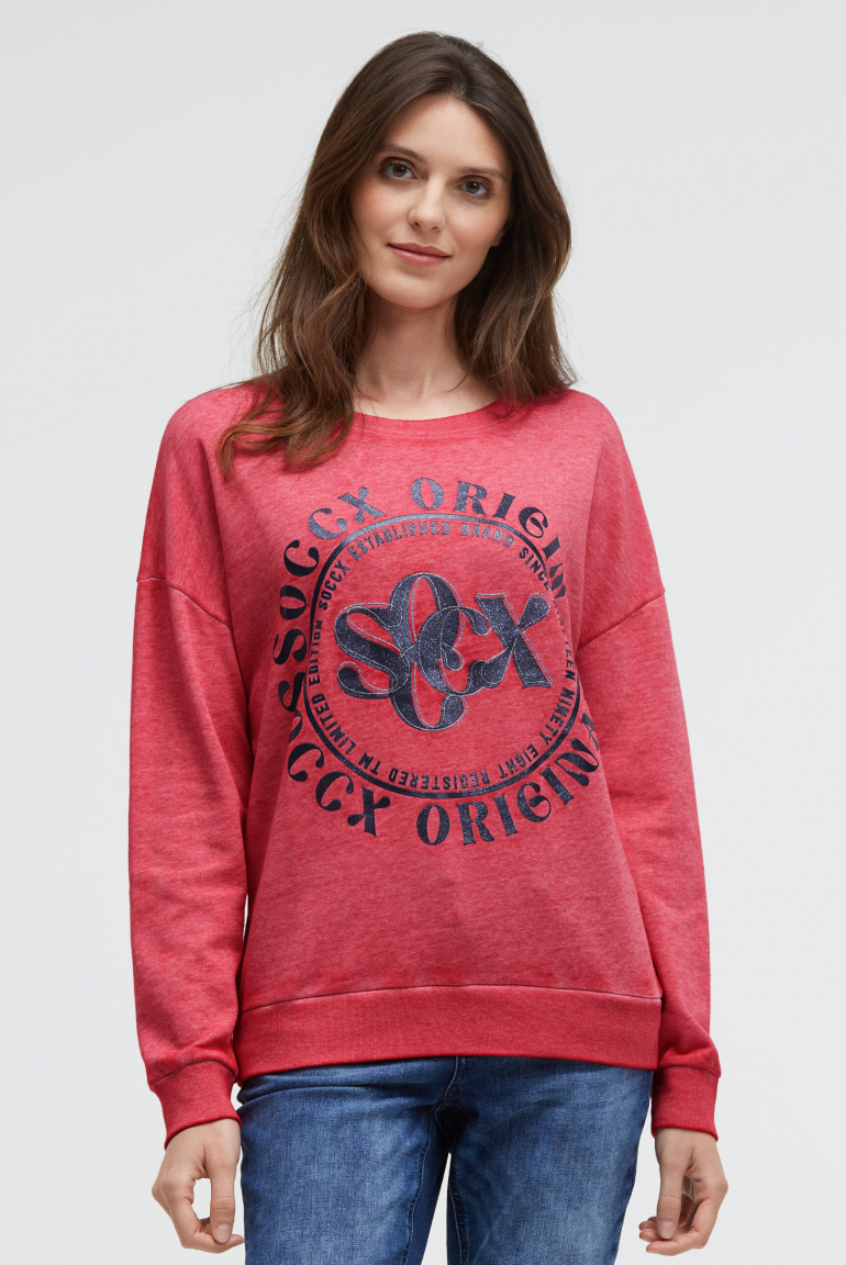 Sweatshirt mit Glitter Artwork