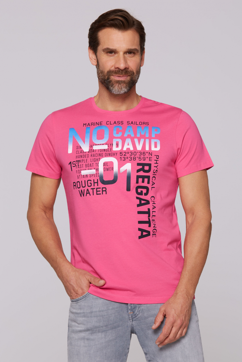T-Shirt mit Colour Gradient Print pink