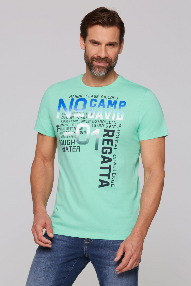 T-Shirt mit Colour Gradient Print mint leaf