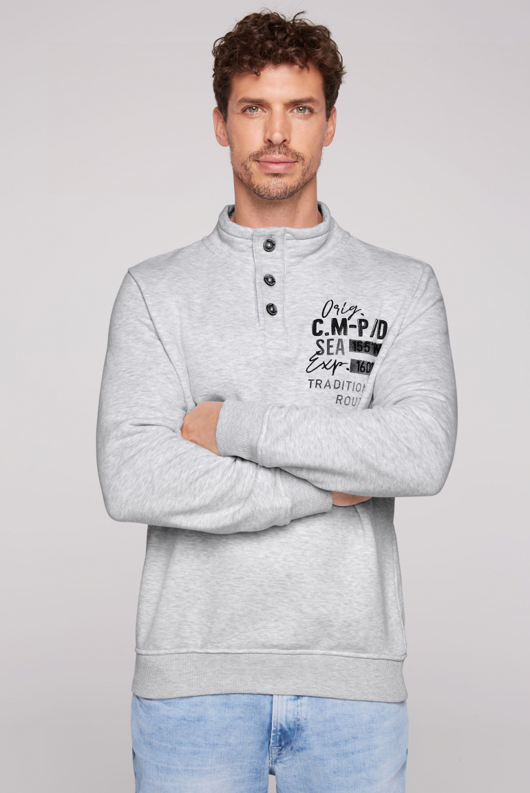 Troyer-Sweatshirt mit Logo Artworks light grey melange