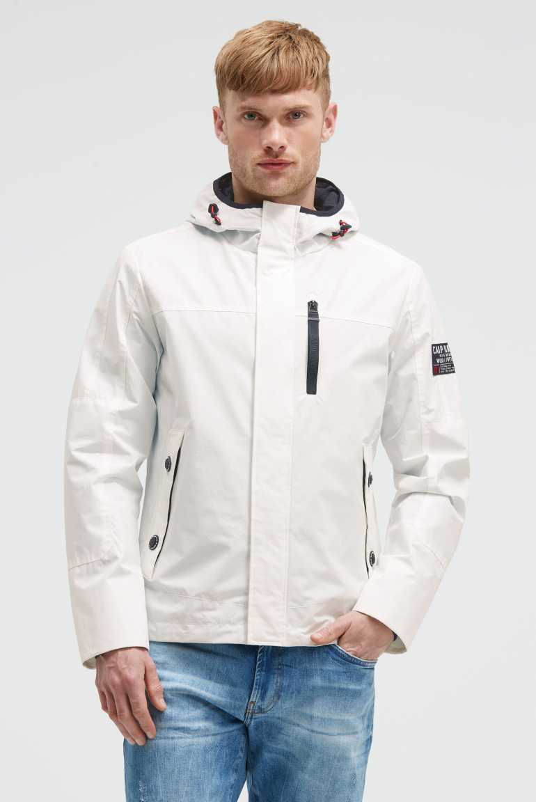 Wind- und Wetterjacke mit Kapuze ivory
