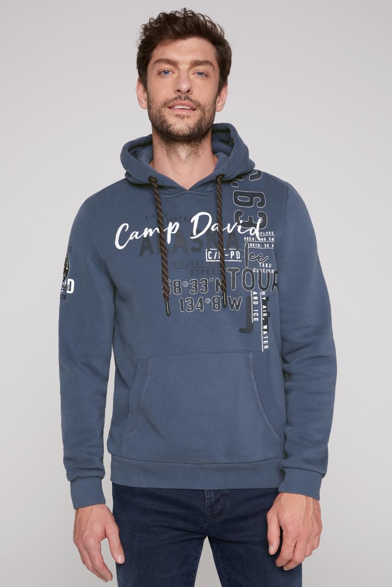CAMP DAVID & SOCCX | Kapuzensweatshirt mit Logo Artworks dark sky | Sweatshirts