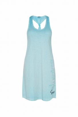Camp David Soccx Kleid Mit Knoten Detail Am Rucken Cool Aqua