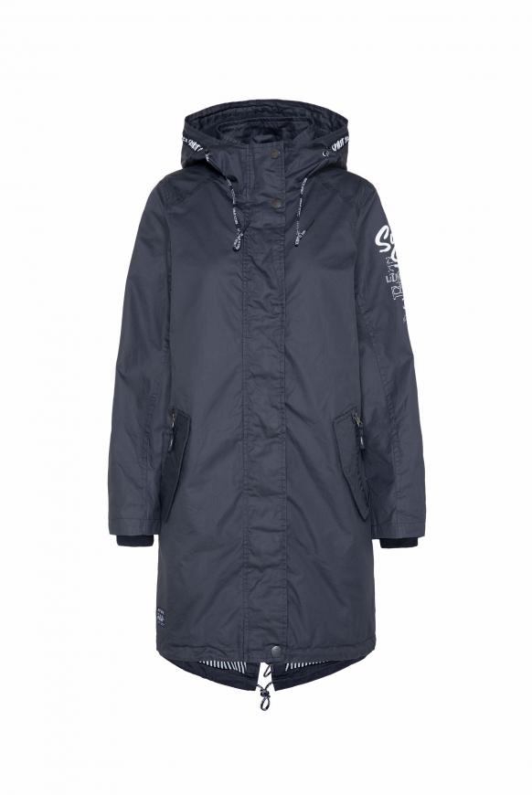 Allwetter-Parka mit Coating blue navy