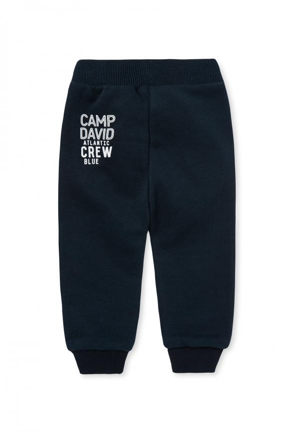 Baby Sweatpants mit Label Prints blue navy